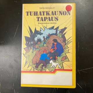 Tintin seikkailut - Tuhatkaunon tapaus VHS (VG+/VG+) -animaatio-